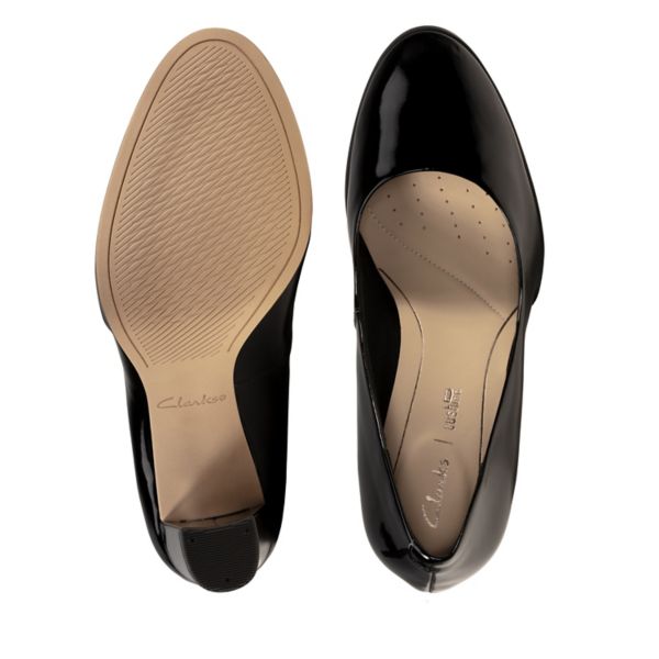 Clarks Womens Kaylin Cara Heels Black | CA-6385019